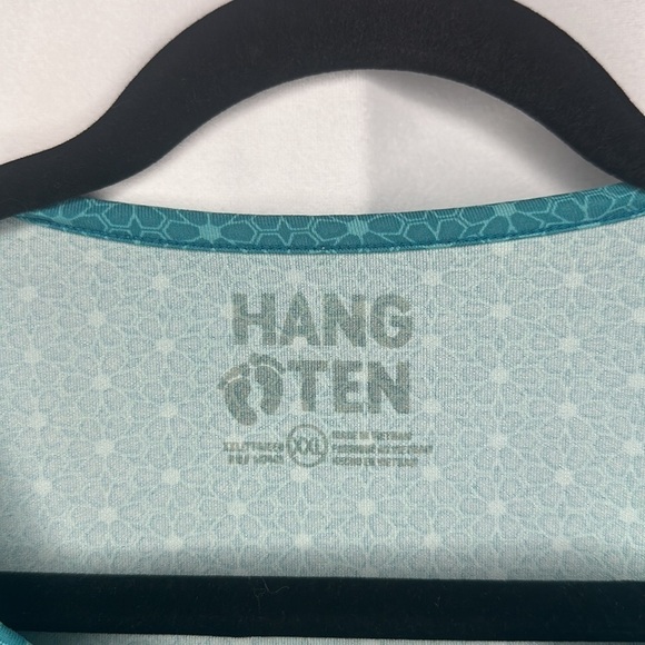 HANG TEN TEAL FLORAL ACTIVEWEAR LONG SLEEVE (SIXE XXL) - Picture 4 of 7